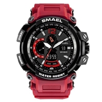 SMAEL 1702 montre-bracelet numérique à quartz pour hommes à la mode montre de sport multifonctionnelle avec 50M étanche/lumineux/alarme/chronomètre/semaine/Date