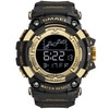 SMAEL 1802 Montre de sport élégante multifonctionnelle 50M étanche montre-bracelet électronique numérique pour hommes avec affichage d