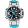 SMAEL 1803 Montre-bracelet multifonctionnelle pour hommes de sport Montre numérique à quartz élégante avec 50M étanche/lumineux/alarme/synchronisation/semaine/affichage de la date