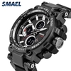 SMAEL 1803 Montre-bracelet multifonctionnelle pour hommes de sport Montre numérique à quartz élégante avec 50M étanche/lumineux/alarme/synchronisation/semaine/affichage de la date