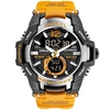 SMAEL 1805 Montre de sport multifonctionnelle pour hommes Montre-bracelet numérique à double affichage à quartz à la mode avec 50M étanche/lumineux/alarme/synchronisation/semaine/date
