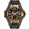 SMAEL 1805 Montre de sport multifonctionnelle pour hommes Montre-bracelet numérique à double affichage à quartz à la mode avec 50M étanche/lumineux/alarme/synchronisation/semaine/date