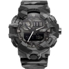 SMAEL 8001 Sports de plein air 50M montre-bracelet étanche multifonctionnel à la mode hommes montre numérique à quartz avec affichage lumineux/alarme/Date/semaine
