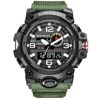 SMAEL 8035 Multifunctional Men Sport Casual Watch 50M Waterproof Electronic Digital Wristwatch with Luminous/Alarm/Stopwatch/Auto Calendar/Snooze Feature