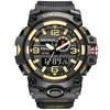 SMAEL 8035 Multifunctional Men Sport Casual Watch 50M Waterproof Electronic Digital Wristwatch with Luminous/Alarm/Stopwatch/Auto Calendar/Snooze Feature