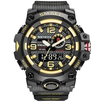 SMAEL 8035 Multifunctional Men Sport Casual Watch 50M Waterproof Electronic Digital Wristwatch with Luminous/Alarm/Stopwatch/Auto Calendar/Snooze Feature