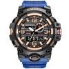SMAEL 8035 Multifunctional Men Sport Casual Watch 50M Waterproof Electronic Digital Wristwatch with Luminous/Alarm/Stopwatch/Auto Calendar/Snooze Feature