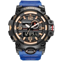 SMAEL 8035 Multifunctional Men Sport Casual Watch 50M Waterproof Electronic Digital Wristwatch with Luminous/Alarm/Stopwatch/Auto Calendar/Snooze Feature