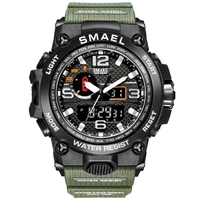 SMAEL nouvelle montre authentique mode sport multifonctionnel montre électronique hommes étanche gros GAJ0302 noir argent GAJ0302