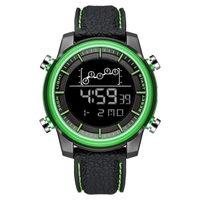 SMAEL SL-1556 Montre unisexe multifonction élégante et simple montre électronique numérique pour hommes femmes 50M montre-bracelet de sport de plein air étanche avec alarme/semaine/date/chronographe/affichage à lumière froide
