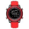 SMAEL SL-1556 Montre unisexe multifonction élégante et simple montre électronique numérique pour hommes femmes 50M montre-bracelet de sport de plein air étanche avec alarme/semaine/date/chronographe/affichage à lumière froide