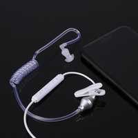 Smart Intelligent Multifunction Headphone Anti Radiation Single Ear Hook Écouteur Stereo 3.5mm Plug pour Samsung Apple HTC Sony Coolpad