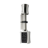 Smart Lock Cylinder Electronic Keypad Door Lock 3 Unlocking Ways Fingerprint/ Password/ Mechanical Key Upgraded Anti-theft Intelligent Lock Cylinder for European Style Security Door Wooden Doors 70mm
