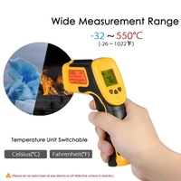 SMART SENSOR Mini thermomètre infrarouge LCD sans contact portable -32 ~ 550 ° C / -26 ~ 1022 ° F