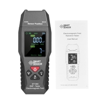 SMART SENSOR ST1393 EMF Meter Détecteur de champ électromagnétique EMF Mini testeur de rayonnement de champ électromagnétique LCD numérique portable