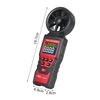 SMART SENSOR ST6816 Anémomètre numérique portatif Mesure de la vitesse du vent Mesureur de débit d