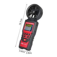 SMART SENSOR ST6816 Anémomètre numérique portatif Mesure de la vitesse du vent Mesureur de débit d