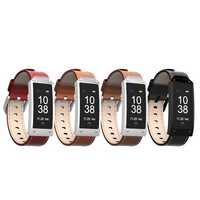 Smart Sport Bracelet Fitness Tracker Smart Bracelet 0, 96 pouces TFT Couleur Écran Bande en Cuir BT 4.0 Smart Band Podomètre Fréquence Cardiaque Surveillance de la Pression Du Sommeil Moniteur Appel Message Rappel Caméra À Distance pour iOS Android Sm