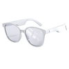 Smart Wireless BT5.0 Casque Musique Lunettes Vélo De Plein Air Sport Casque Nylon Lentille Stable Appairage Haut-Parleur Intégré Blanc