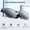 Smart Wireless BT5.0 Casque Musique Lunettes Vélo De Plein Air Sport Casque Nylon Lentille Stable Appairage Haut-Parleur Intégré Rouge
