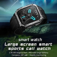 Smartwatch BT5.1 IP68 de NX6 de 1, 95 pouces Compatible pour Android iOS