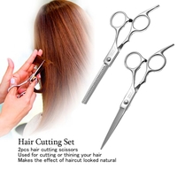 Smith Chu de coupe de cheveux Set thining cheveux Scissor cheveux Shear Kit pour adultes et enfants Haircut Outil de coiffure Salon