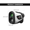 SNDWAY 3 ~ 500M télémètre laser haute précision grossissement 6X télescope de golf numérique extérieur règle laser télémètre de golf portable avec compensation de trajectoire de golf drapeau fonction de verrouillage de pôle
