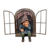 Snicker Boy Design Statues de personnage de jardin Statue drôle d
