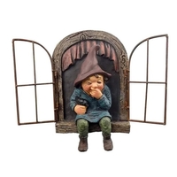 Snicker Boy Design Statues de personnage de jardin Statue drôle d