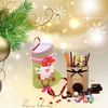 Snowman Mignon / Santa Claus / renne de Noël de sucrerie sac cadeau Présent Stocking Sock Arbre de Noël ornement pendentif Supply Décoration de Noël