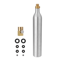 Sodawater 0.6L Bouteille Haute Bouteille Comprimée avec Recharge Adaptateur Soda Fil CGA320