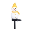 Solaire Noël bonhomme de neige au sol lampe insérée jardin extérieur décoration paysage LED lampe de pelouse