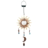 Solaire Sun Moon Star Element Wind Chime Suspension Lampe Suspension IP44