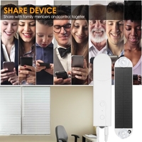 Solar Powered BT Control Smart Blinds Drive Motor Motorized Chain Roller Voice Control Shade Shutter Drive Motor Work With Alexa Google Home Support Time Scene and Group Mode