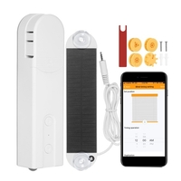 Solar Powered Zigbee Control Smart Blinds Drive Motor Tuya Motorized Chain Roller Voice Control Shade Shutter Drive Motor Replacement for Alexa Google Home Support Time Scene and Group Mode (Requires Zigbee 3.0 or Later)