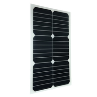 Solarpanel semi-flexible de 20W 12V mono avec la puce de Sunpower pour des bateaux de chargeur de batterie Cara