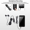 SOLESTE Microphone Lavalier 3.5mm 3 Mètres Filaire Collier Clip-on Microphone pour Smartphone Appareil Photo SLR avec Sac de Rangement Adaptateur Audio 6.5mm