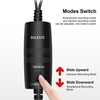 SOLESTE Microphone Lavalier 3.5mm 6 mètres Filaire Clip-on Collier Microphone pour Smartphone Appareil Photo SLR avec Sac de Rangement Adaptateur Audio 6.5mm