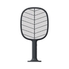 SOLOVE Bug Zapper Mosquito Killer Electric Fly Swatter Mosquitoes Lamp & Racket 2 en 1 Fly Zapper Rechargeable Mosquito Swatter w / Base / 2-Layer Safety Mesh / Trap Lamp for Indoor and Outdoor