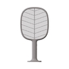 SOLOVE Bug Zapper Mosquito Killer Electric Fly Swatter Mosquitoes Lamp & Racket 2 en 1 Fly Zapper Rechargeable Mosquito Swatter w / Base / 2-Layer Safety Mesh / Trap Lamp for Indoor and Outdoor