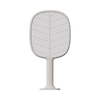 SOLOVE Bug Zapper Mosquito Killer Electric Fly Swatter Mosquitoes Lamp & Racket 2 en 1 Fly Zapper Rechargeable Mosquito Swatter w / Base / 2-Layer Safety Mesh / Trap Lamp for Indoor and Outdoor