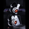SOMIC G941 Casque de jeu USB 7.1 canaux avec effet sonore de vibration 4D Unité de pilote 40mm Contrôleur filaire Lumière LED Noir