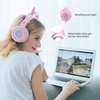 SOMIC G951 Rose Virtual 7.1 Channel Gaming Headset Cat Ear Casque Stéréo avec Pilote 40mm Omnidirectionnel Mic LED Light Effect