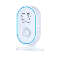 Sonnette intelligente de porte de capteur de mouvement de carillon de porte de sonnette Wifi avec réglage du volume de comptage d