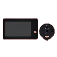 Sonnette sans fil 1080P vidéo judas interphones pour maison intelligente appartement WiFi porte cloche 4.3inch LCD oeil de chat moniteur TUYA APP