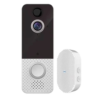Sonnette vidéo intelligente 1080P et carillon maison sans fil APP télécommande bidirectionnelle caméra de sécurité étanche