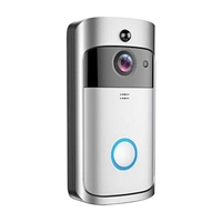 Sonnette vidéo sans fil 720P Interphone visuel en temps réel Wi-Fi Détection PIR de cloche vidéo