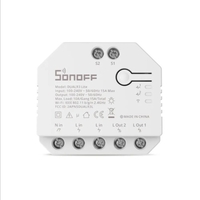 SONOFF DUALR3 Lite double relais Wi-Fi Module de commutateur intelligent voix/APP télécommande Double 2 voies bricolage Module de commutateur pour lumière/rideau/stores/obturateur de rouleau Compatible avec Alexa/Google Assistant
