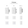 SONOFF T0UK2C-TX Interrupteur mural intelligent avec 2 dispositifs intelligents pour réseau Wi-Fi APP / Touch Control Timer UK Interrupteur intelligent avec panneau standard compatible avec la maison de Google / Nest & Alexa