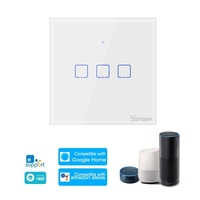 SONOFF T0UK3C-TX Interrupteur mural intelligent avec 3 dispositifs d